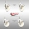 Service Caster 4 Inch 316SS Nylon Wheel Swivel 3/8 Inch Threaded Stem Caster Set Lock Brake SCC SCC-SS316TSTTL20S414-NYS-381615-4 - alternate 2